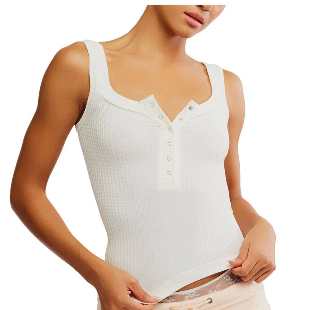 Free People Clean Slate Henley Tank